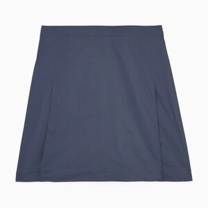 COS Shell Panel A Line Mini Skirt in Blue Size M